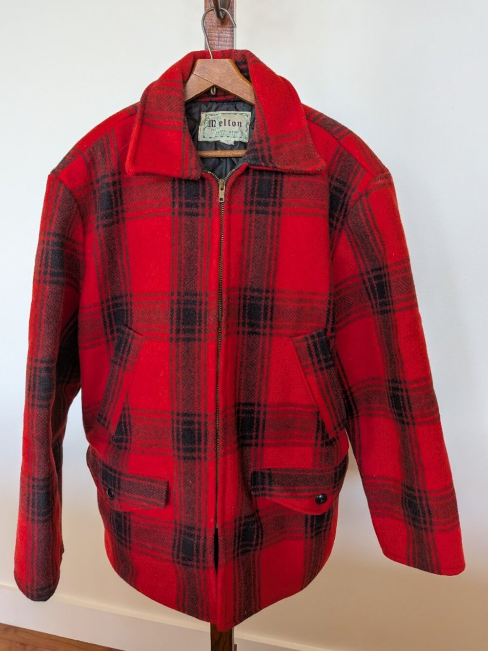 Vintage Wool check hunting coat